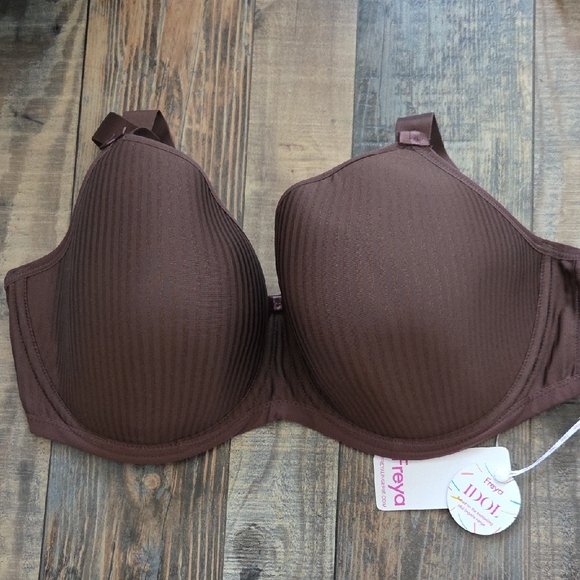 NWT Freya Women's Idol Underwire Molded T-Shirt Bra, Coffee Roast, 32i - Picture 4 of 6